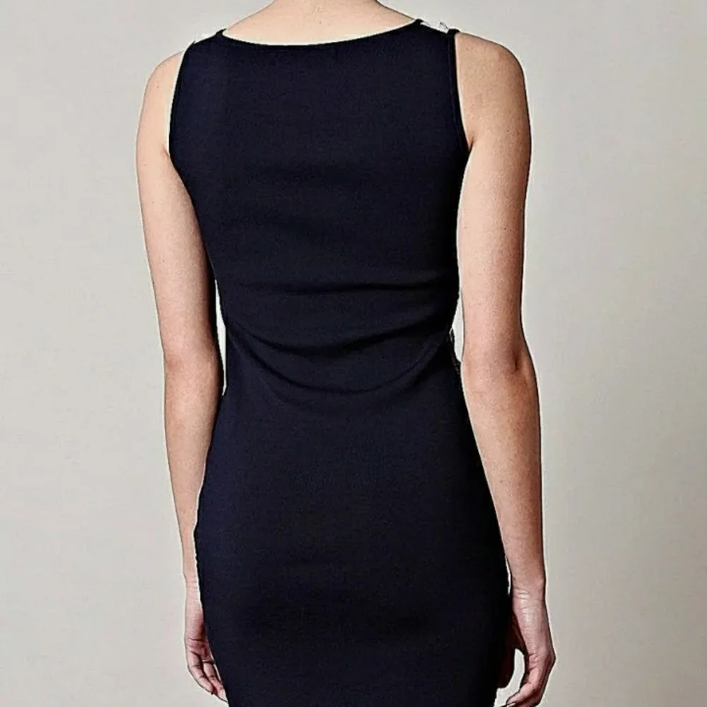 rag & bone Deep Blue Layered Mini Dress Medium - Picture 3 of 16